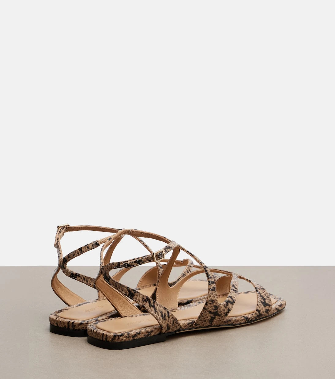 Jimmy Choo - Ayla snake-effect leather sandals