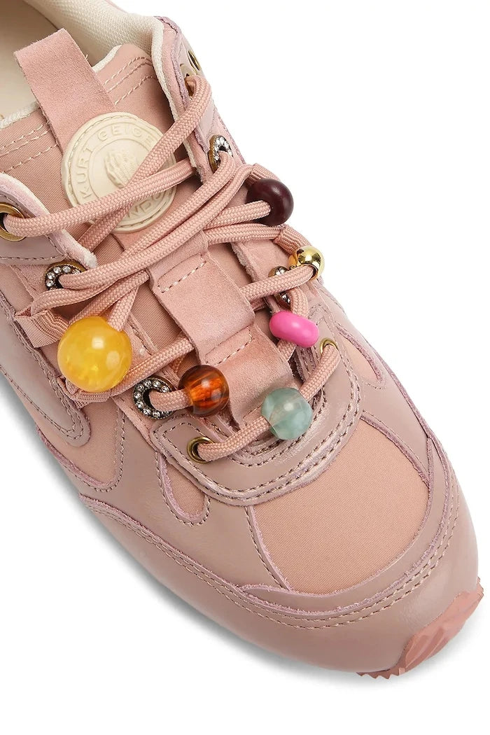 Kurt Geiger London Kurt Bead Slim Runner kadın deri spor ayakkabı