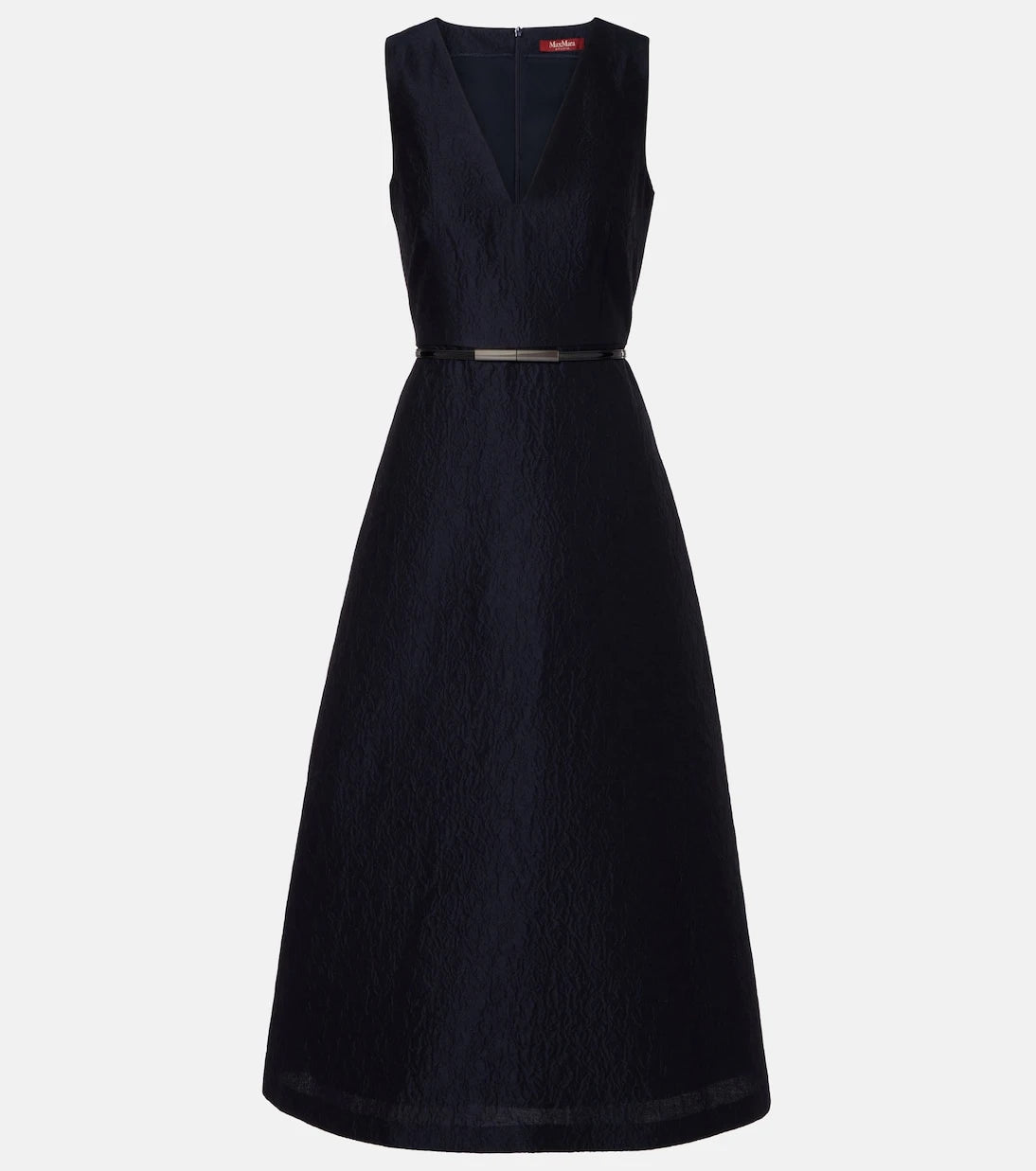 Max Mara - Lyon cotton and silk-blend cloqué midi dress