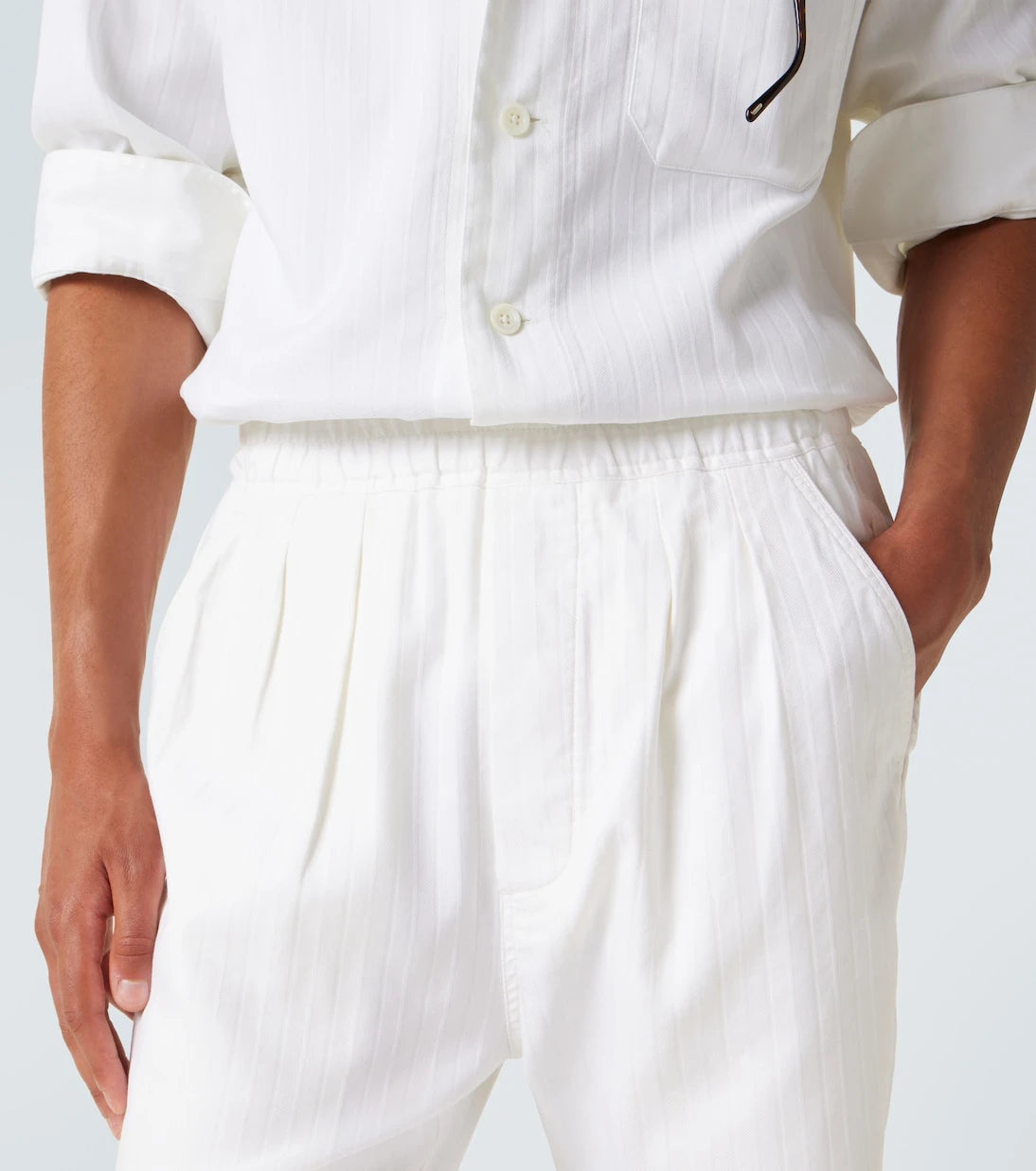 Tom Ford - Cotton and silk straight pants