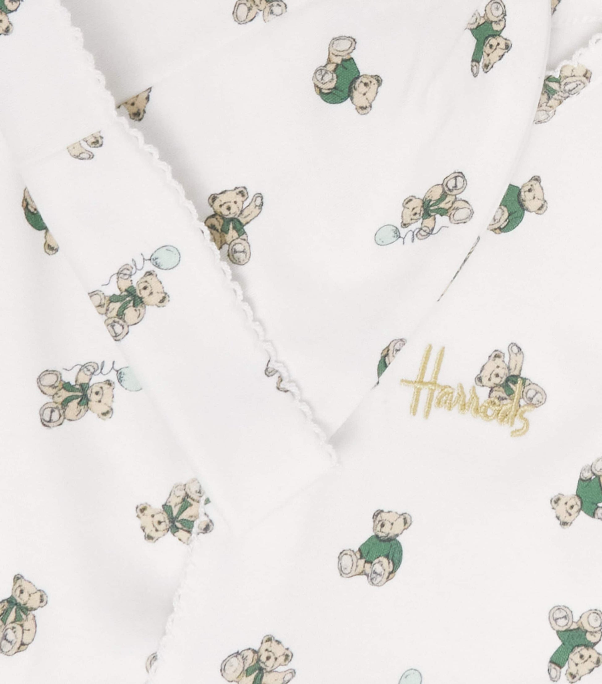 Harrods Cotton Bear All-In-One and Hat Set (0-18 Months)