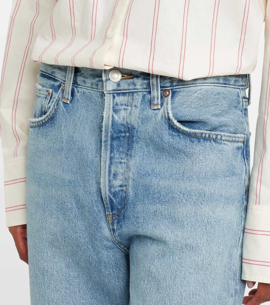 Agolde - Twist low-rise wide-leg jeans