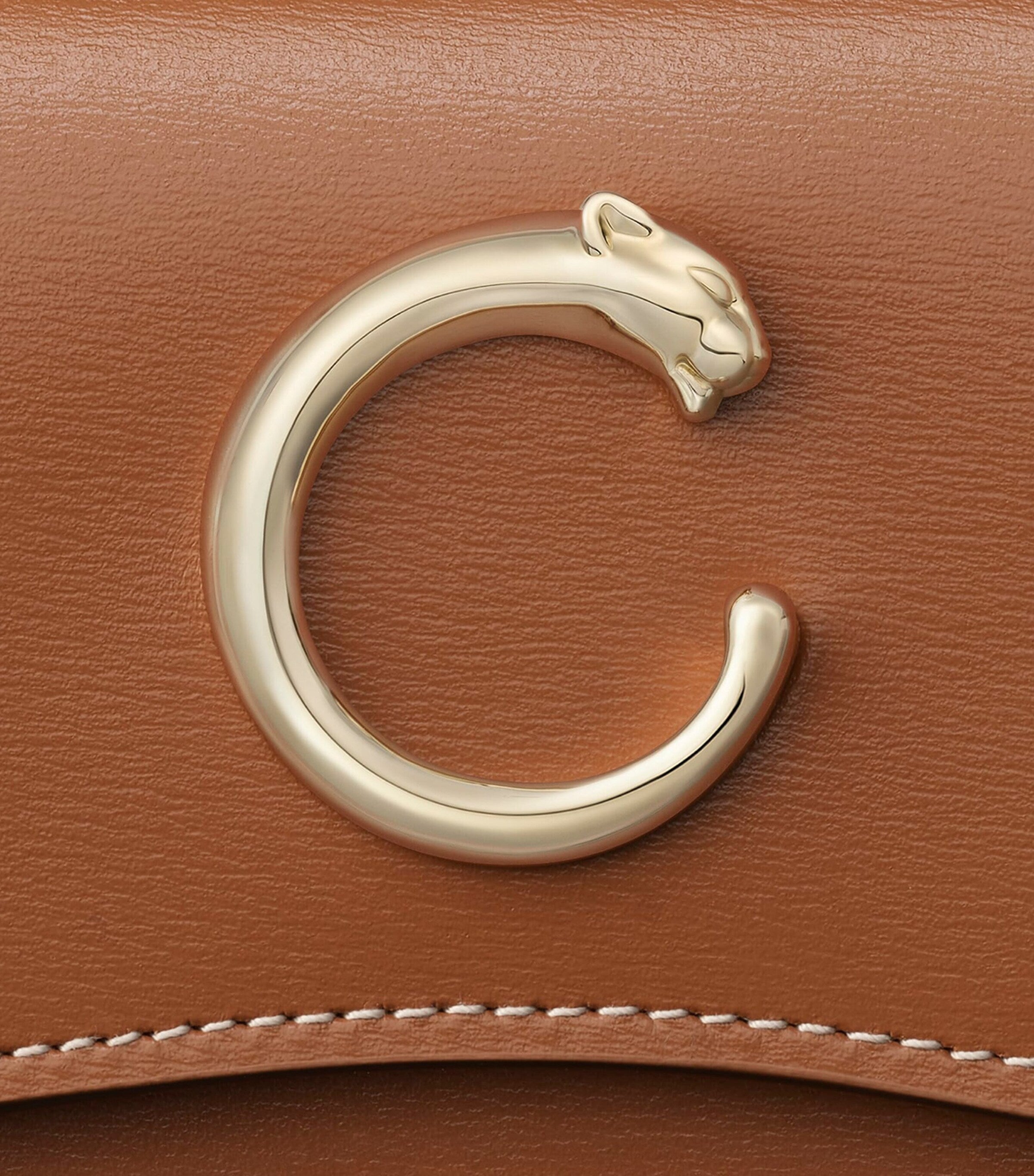 Brown Mini Leather Panthère de Cartier Wallet