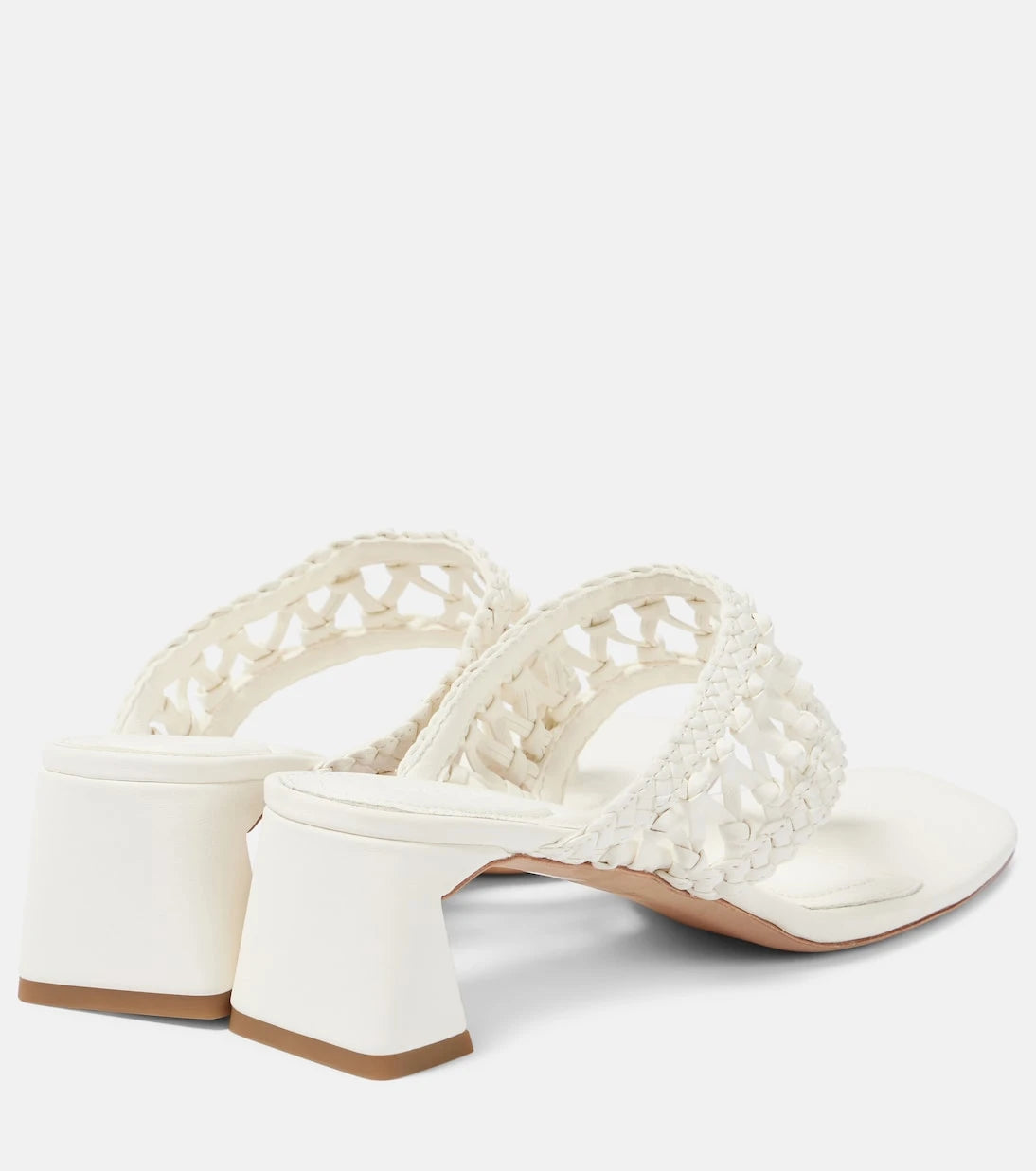 Simkhai - Alia woven leather platform thong sandals