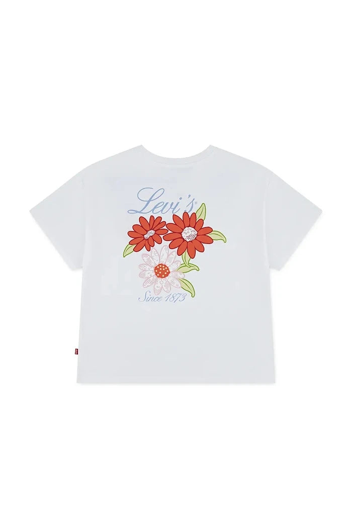 Детска тениска Levi's LEVIS FLORAL OVERSIZED TEE