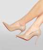 Christian Louboutin Nude Kate Leather Pumps 100