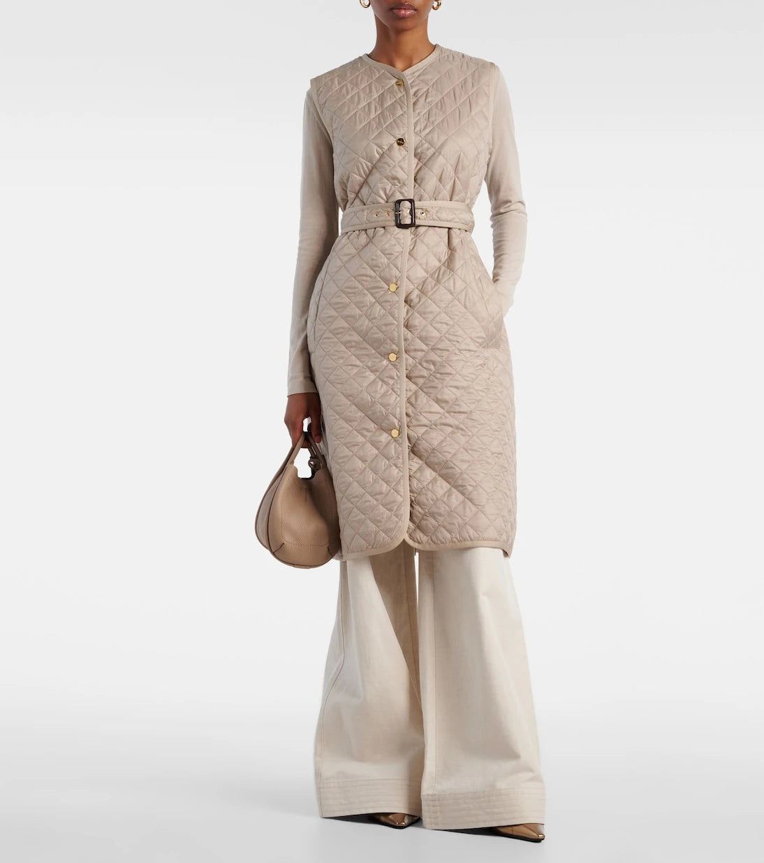 Max Mara - Lauren belted quilted coat