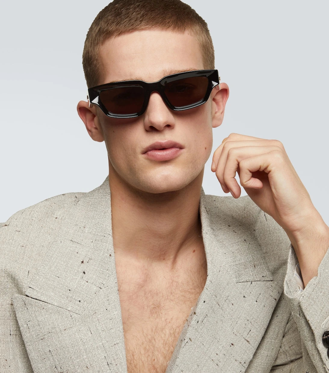 Bottega Veneta - Sharp square sunglasses