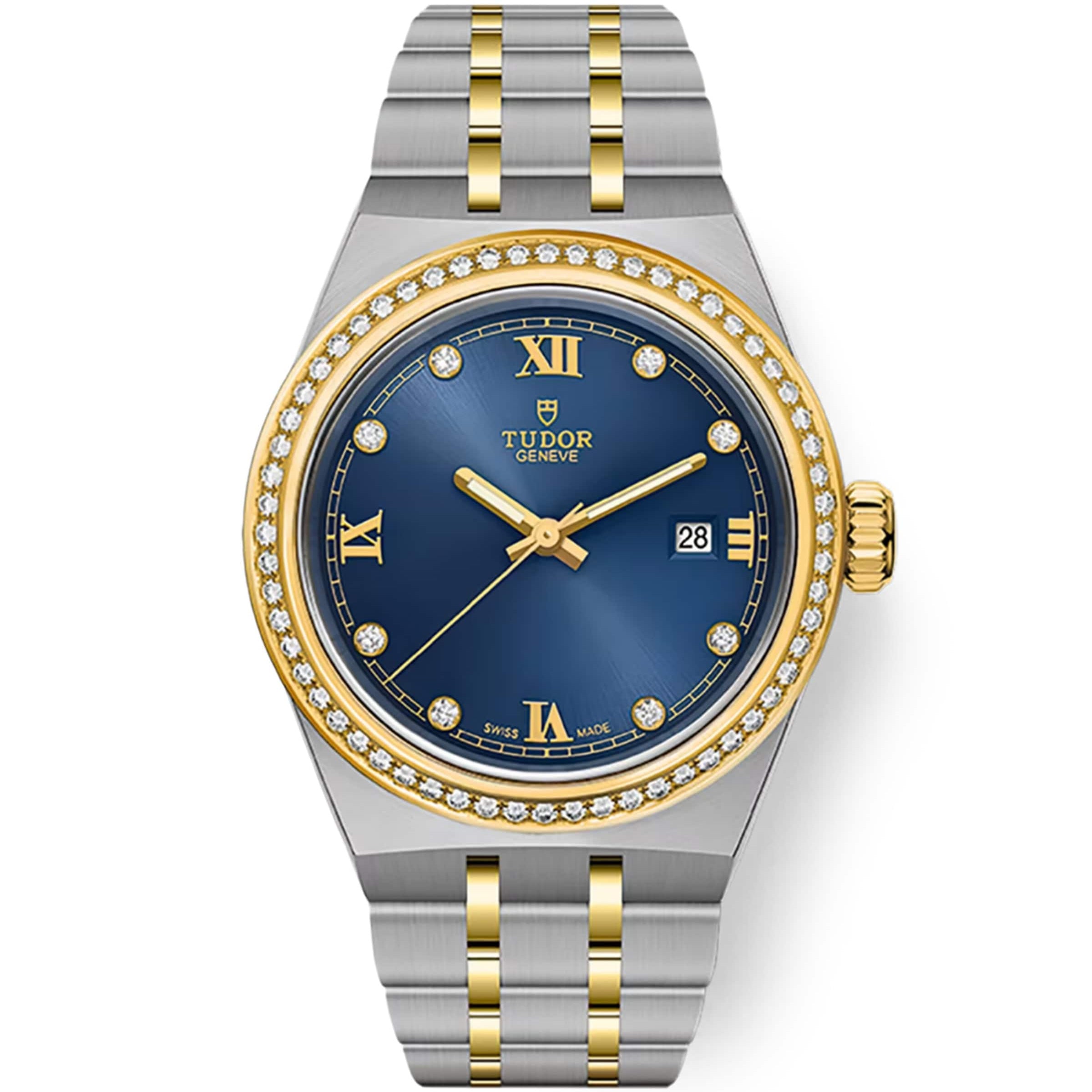 TUDOR Royal Stainless Steel and Diamond Watch 28mm