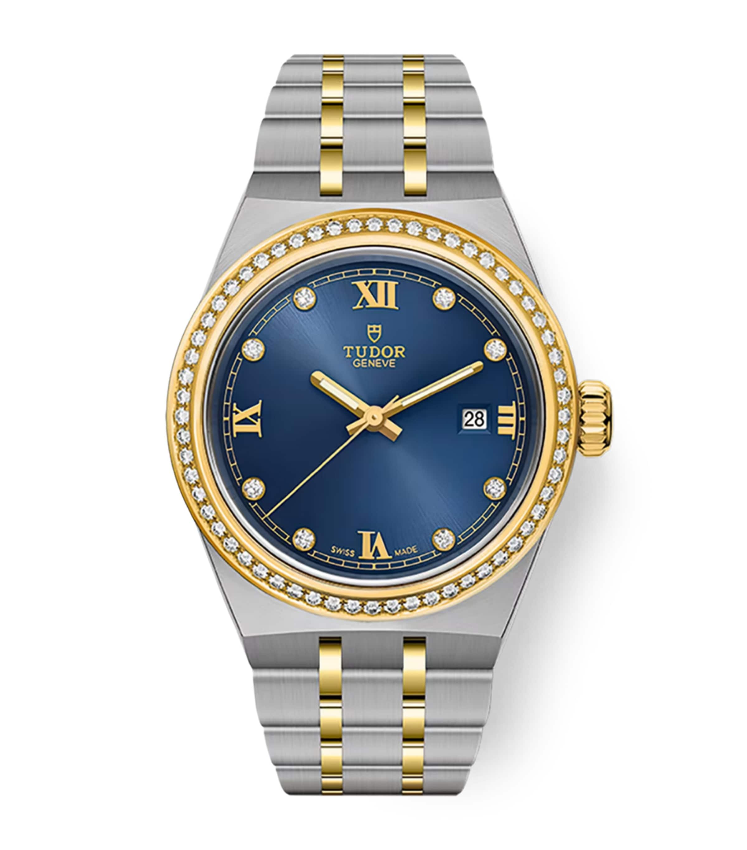 TUDOR Royal Stainless Steel and Diamond Watch 28mm