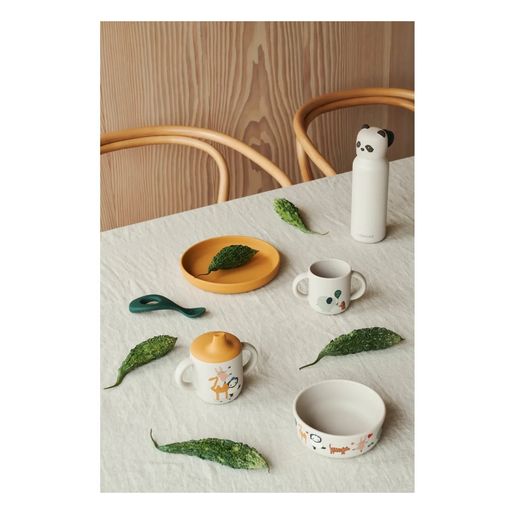 Liewood - Neil silicone training cup | Around the world/Sandy