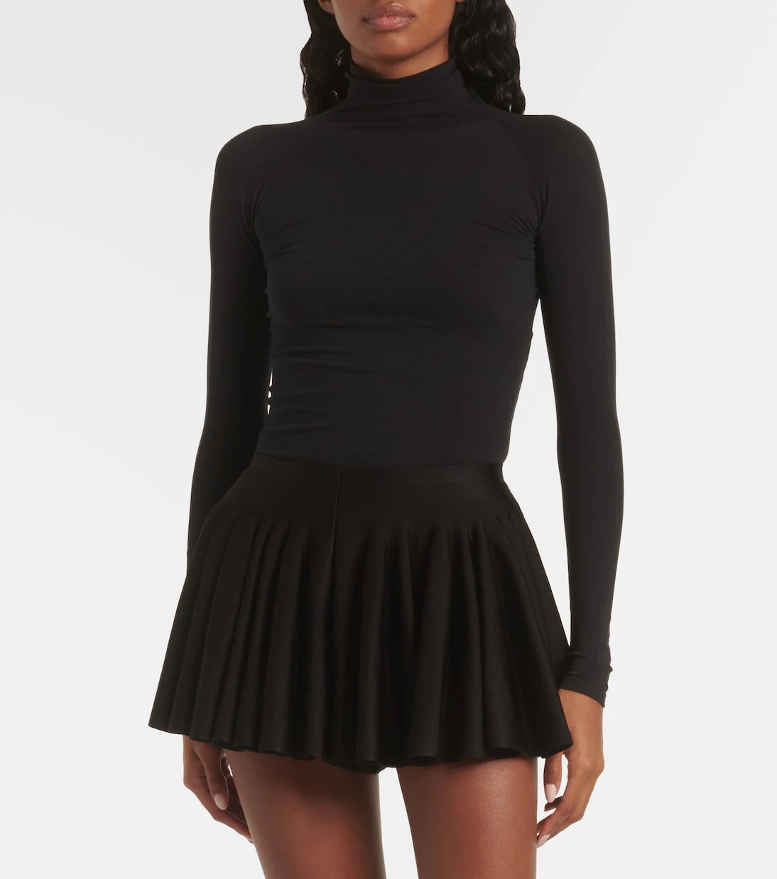 Alaïa - Godet pleated shorts