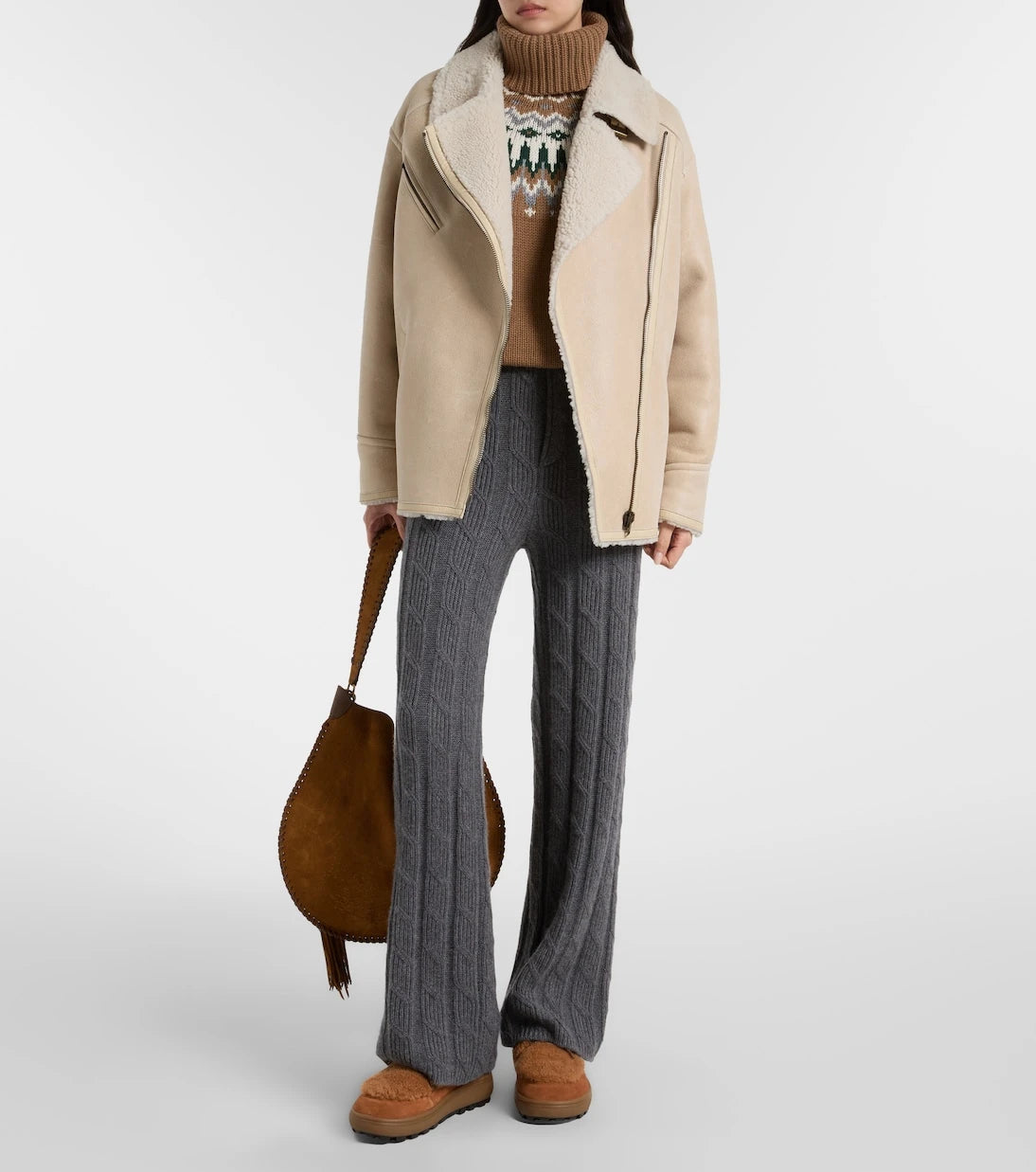Bogner - Chamonix shearling-trimmed suede ankle boots