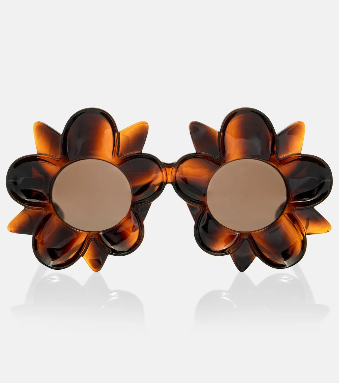 Bottega Veneta - Peggy Flower round sunglasses