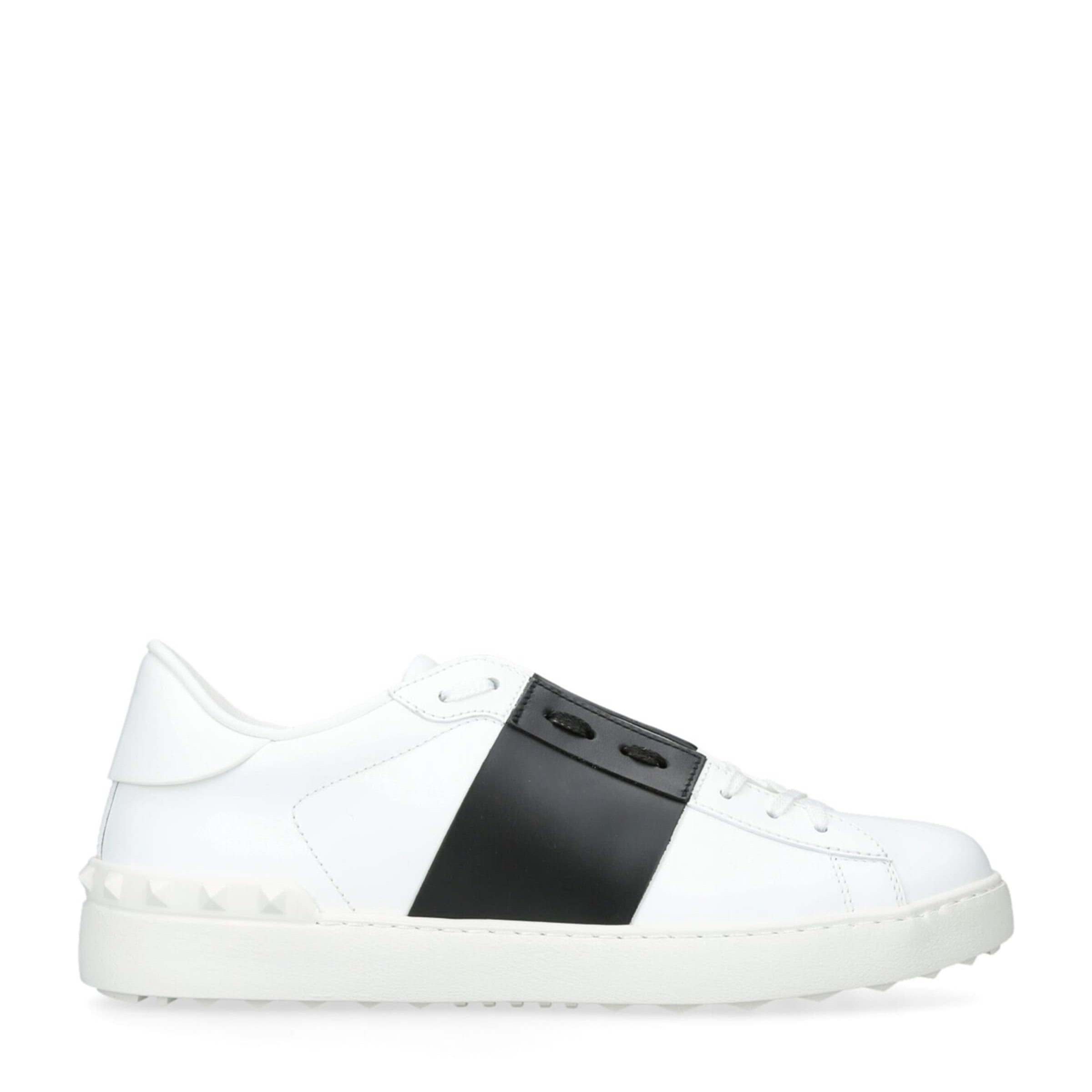 Leather Open Sneakers