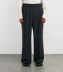 Virgin Wool Wide-Leg Trousers