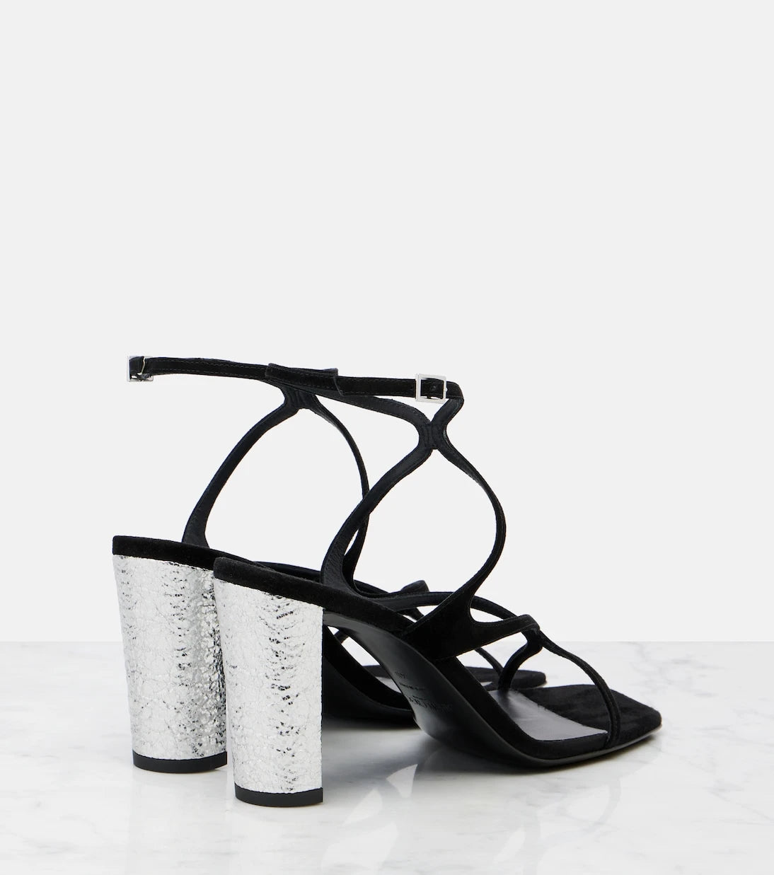 Jimmy Choo - صندل Azie 85 من الشمواه المزين