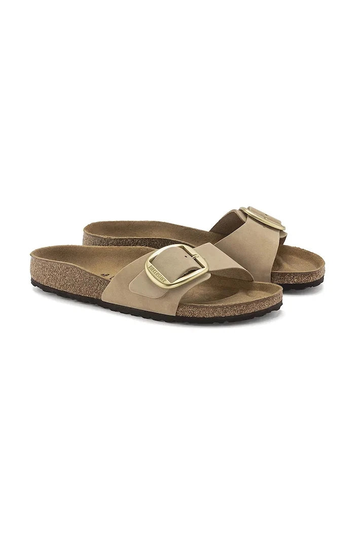 Чехли от набук Birkenstock Madrid Big Buckle
