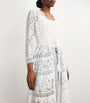 Alice+Olivia White Drawstring Talia Robe
