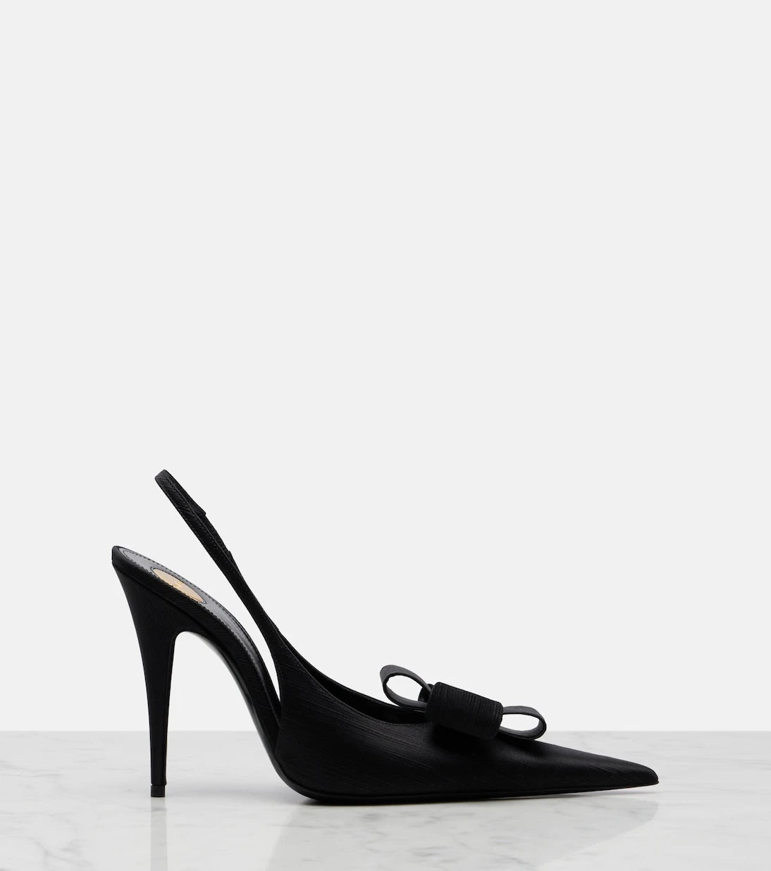 Saint Laurent - Tea bow-detail slingback pumps