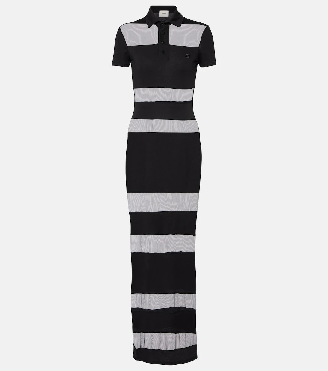 Coperni - Striped shee-paneled maxi dress