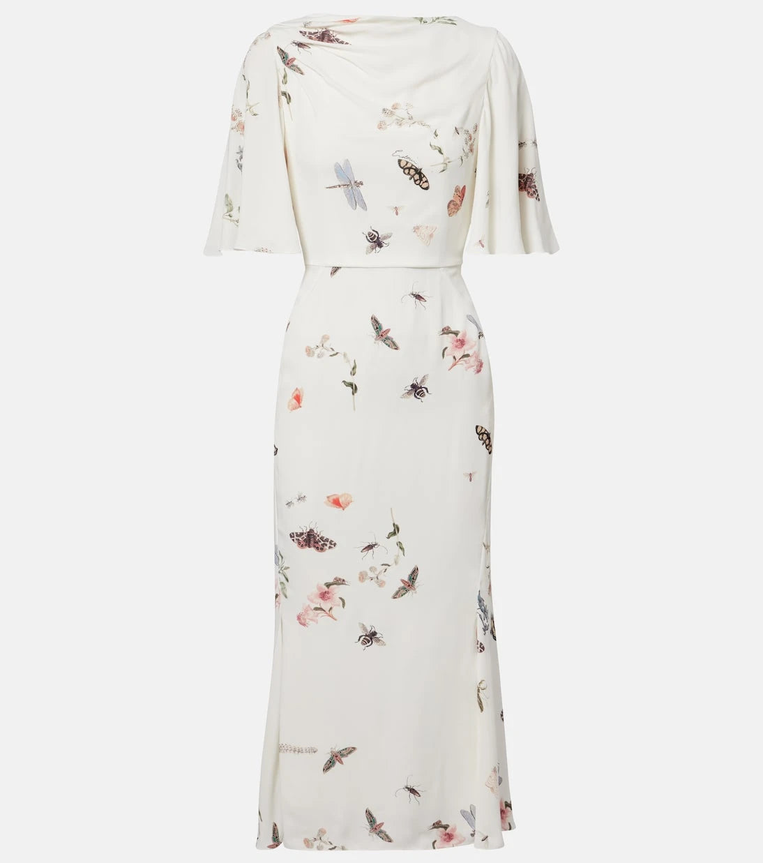 Erdem - Printed crêpe midi dress