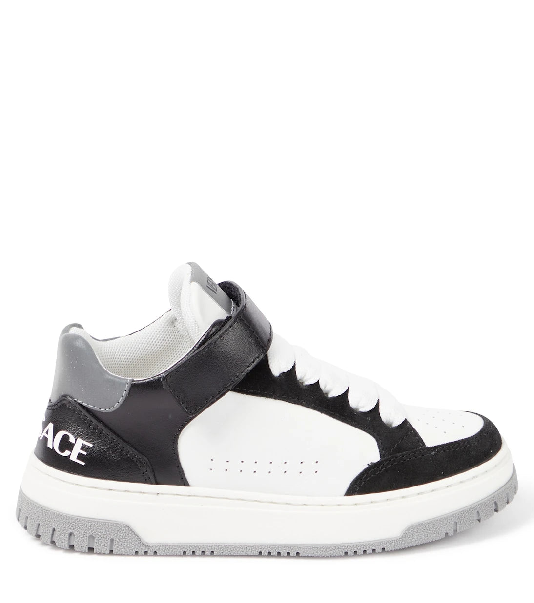 Versace Kids - Logo leather sneakers