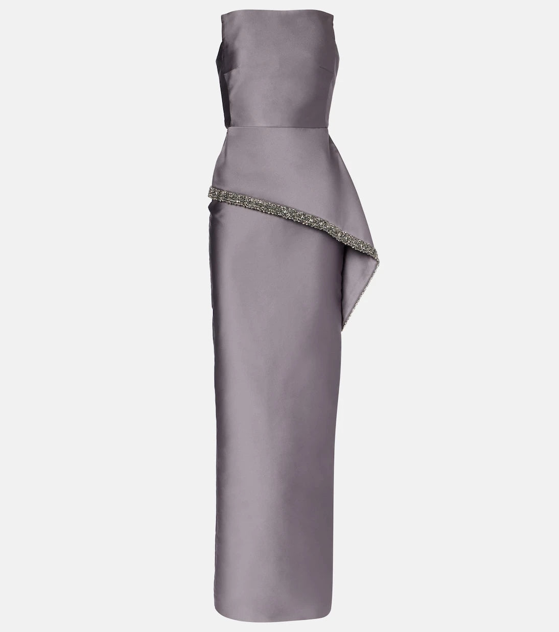 Roland Mouret - Crystal-embellished taffeta gown