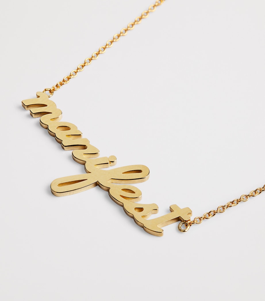 Yellow Gold Manifest Necklace