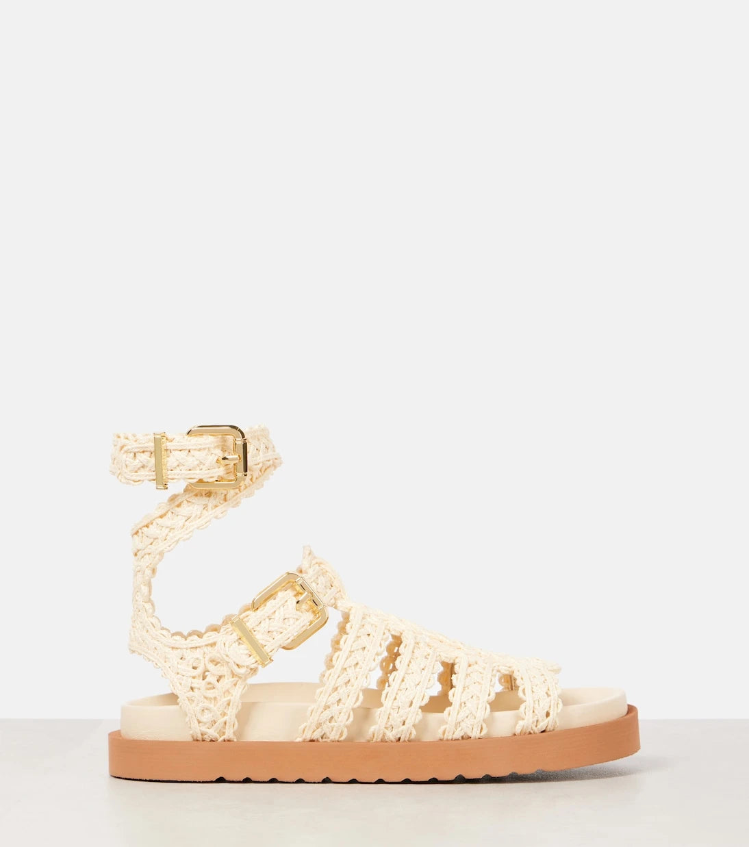 Zimmermann - Goldie raffia gladiator sandals