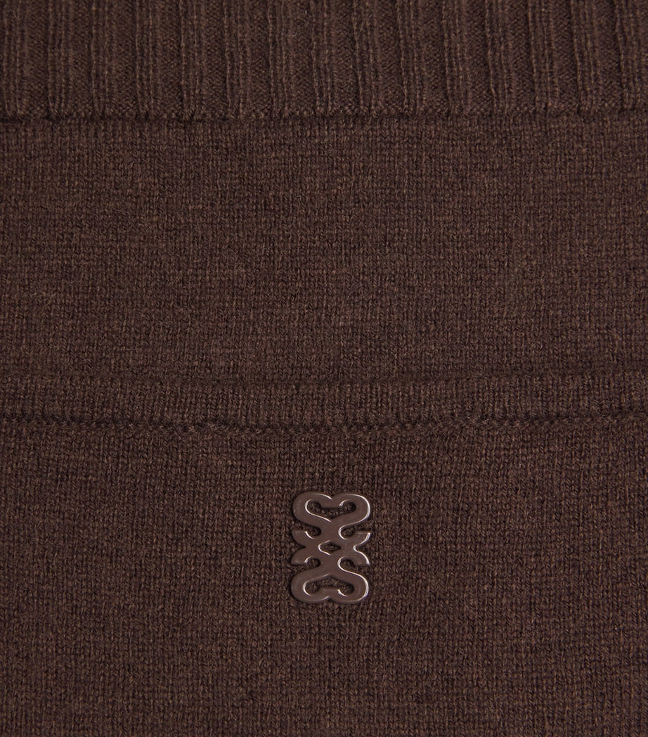 Brown Wool-Cashmere Tank Top