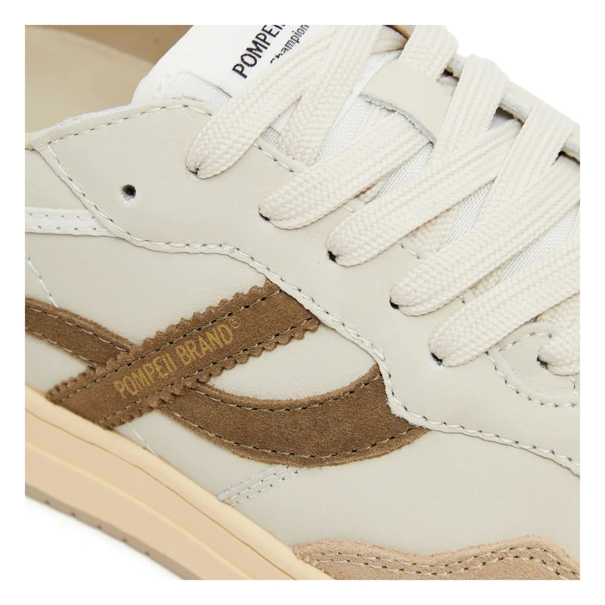 Pompeii - Elan Pippa Leather Sneakers | Ecru
