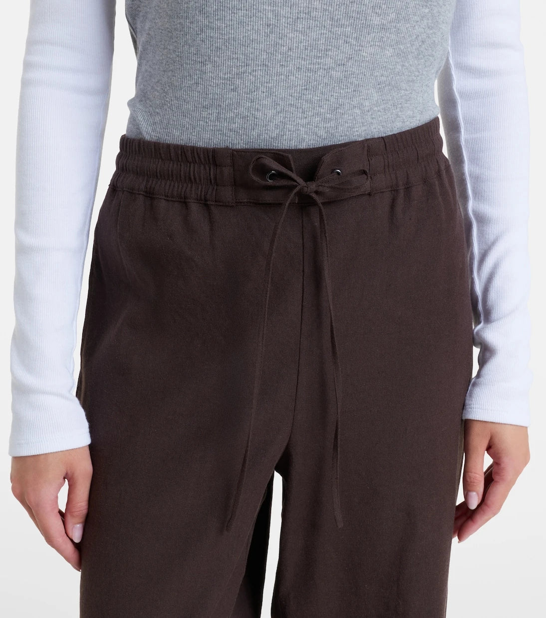 Vince - Linen and rayon-blend wide-leg pants