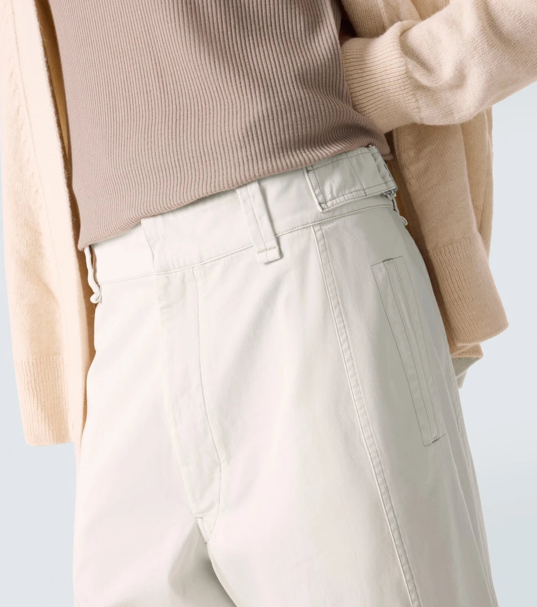 Lemaire - Cotton twill wide-leg pants