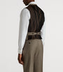 Wool Glen Check Double-Breasted Waistcoat