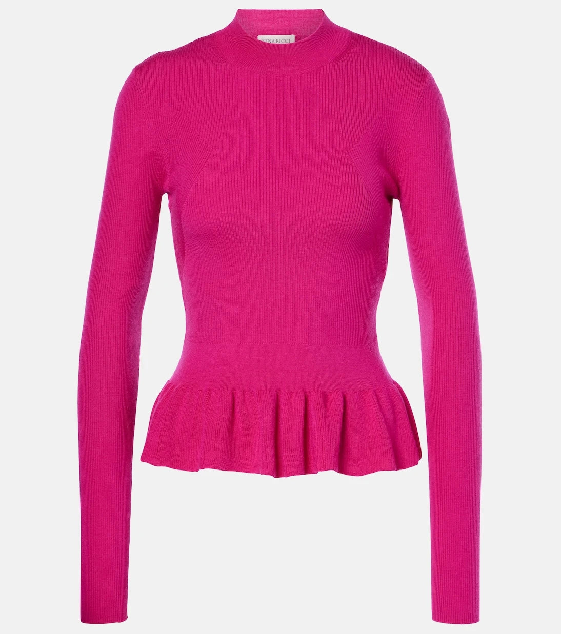 Nina Ricci - Ruffled wool-blend sweater