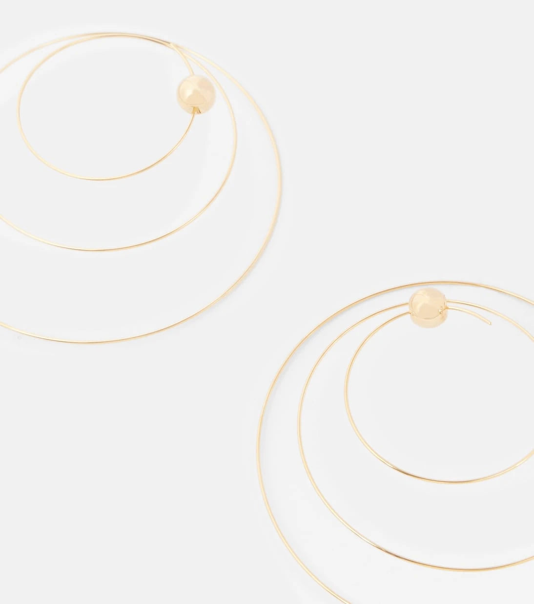 Alaïa - Thin Spiral S gold-plated stainless steel earrings