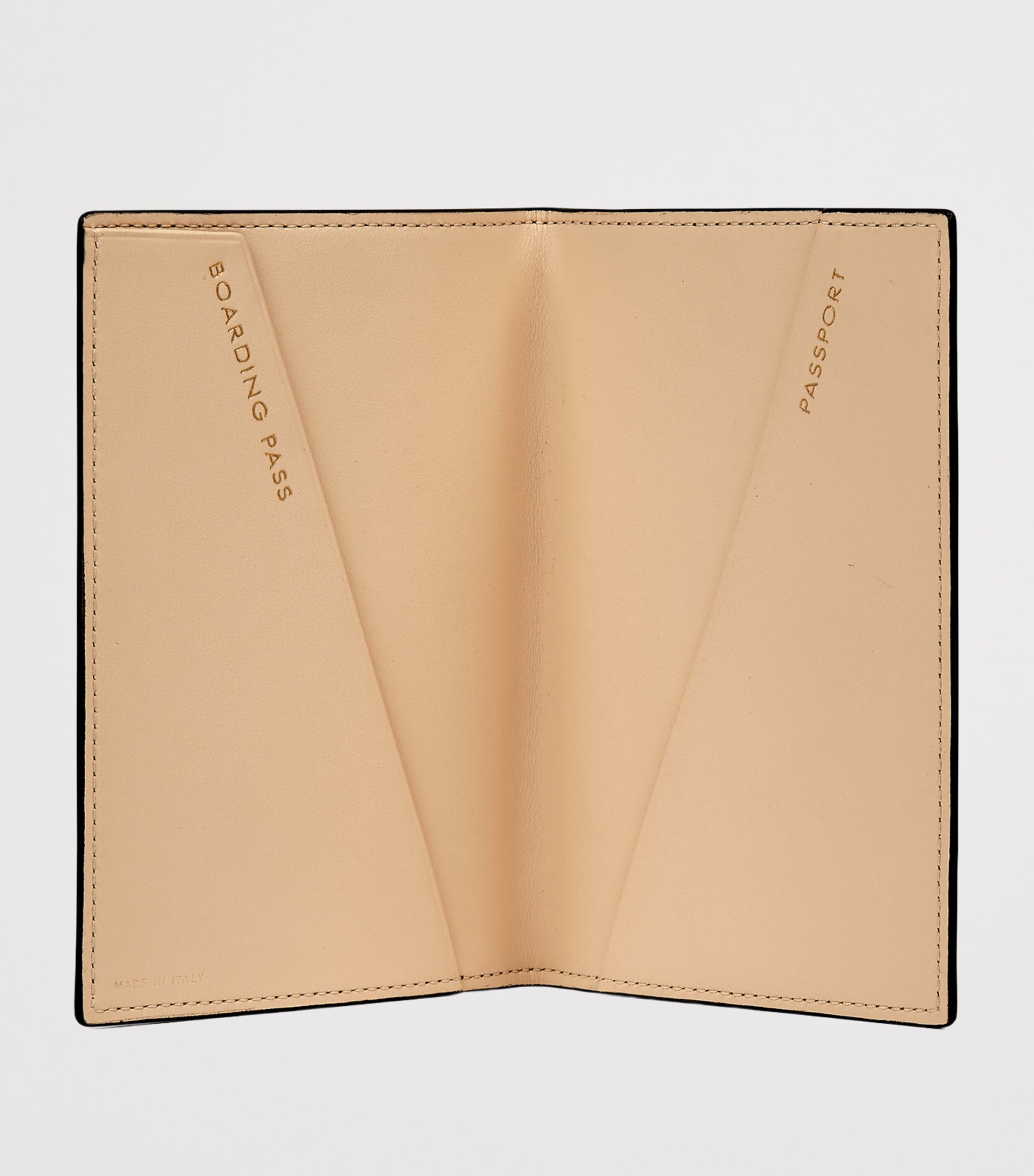 Panama Leather Leopard Print Passport Cover