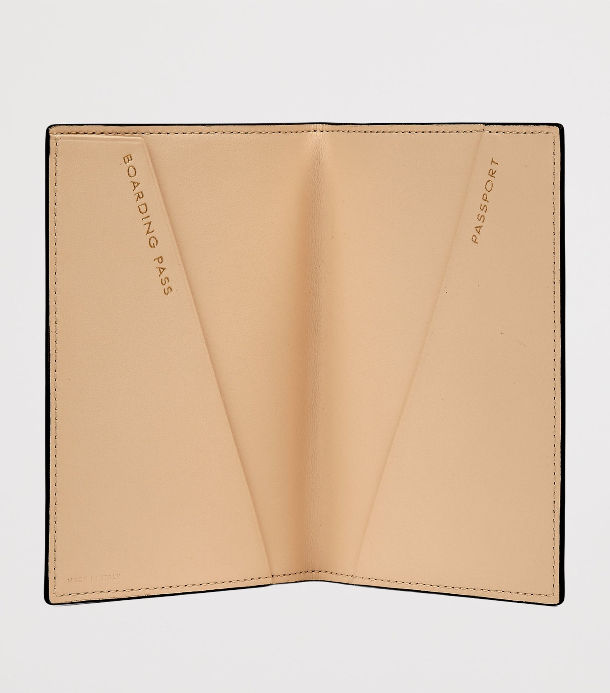 Panama Leather Leopard Print Passport Cover