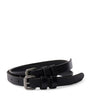 Prada Black Leather Double-Buckle Belt