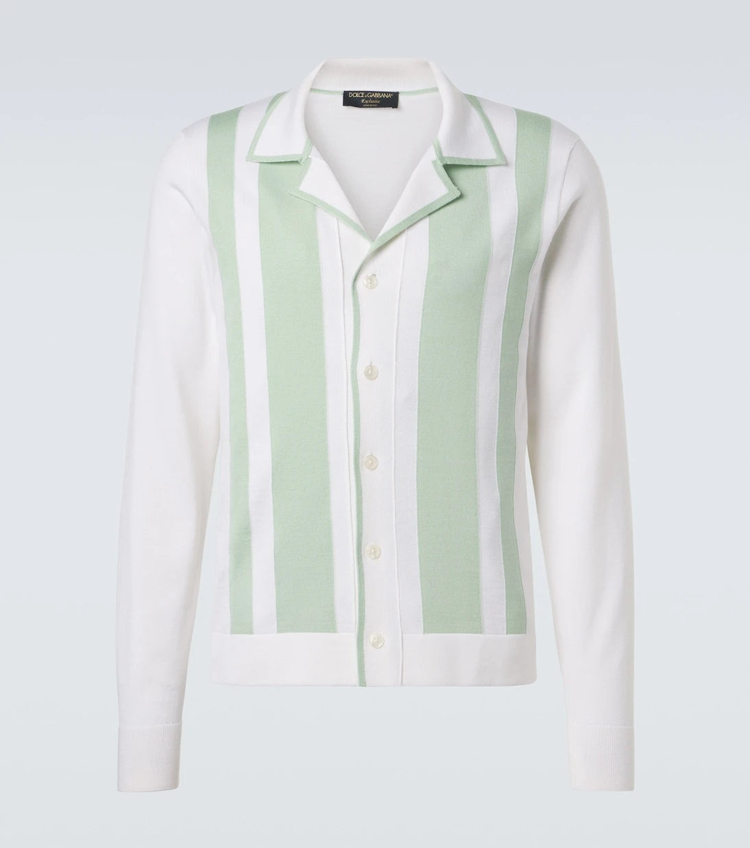 Dolce&Gabbana - Striped wool and silk shirt