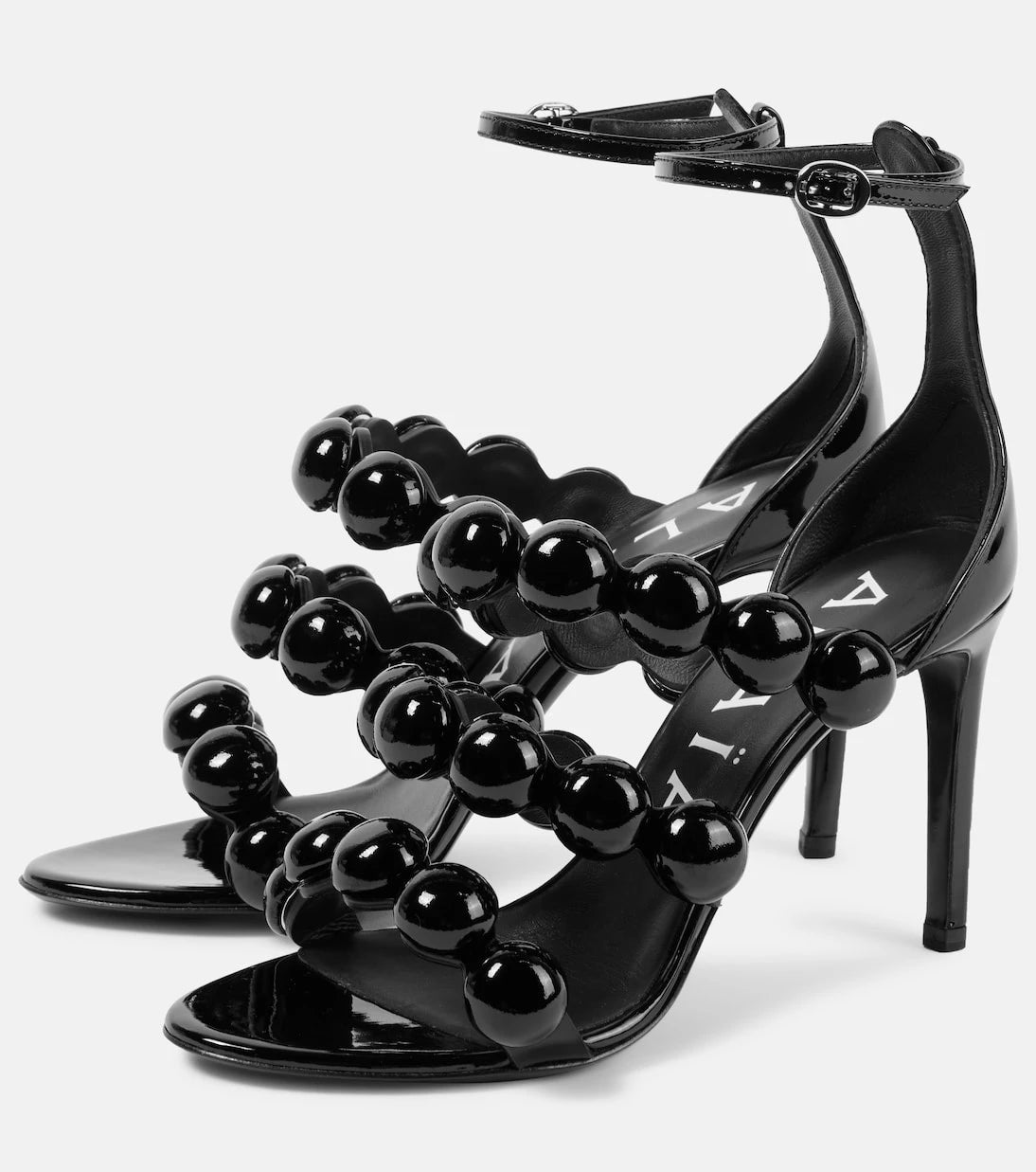 Alaïa - La Bombe 90 patent leather sandals