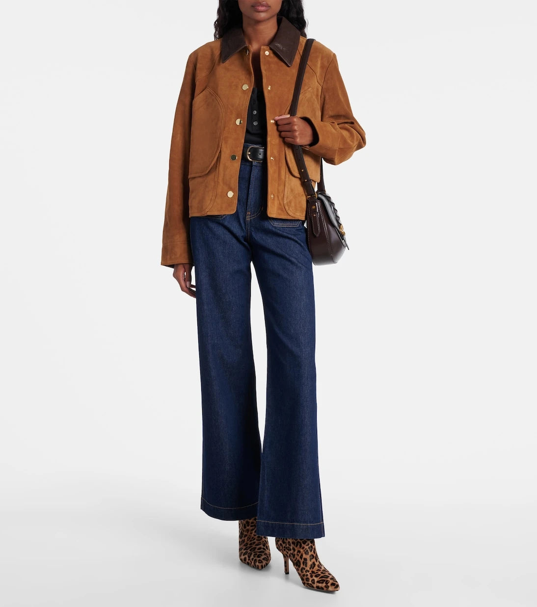 Veronica Beard - Lisa 70 leopard-print calf hair ankle boots