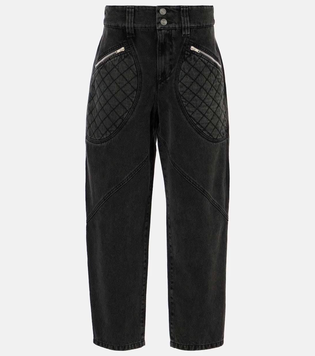 Isabel Marant - Catarina panelled tapered jeans