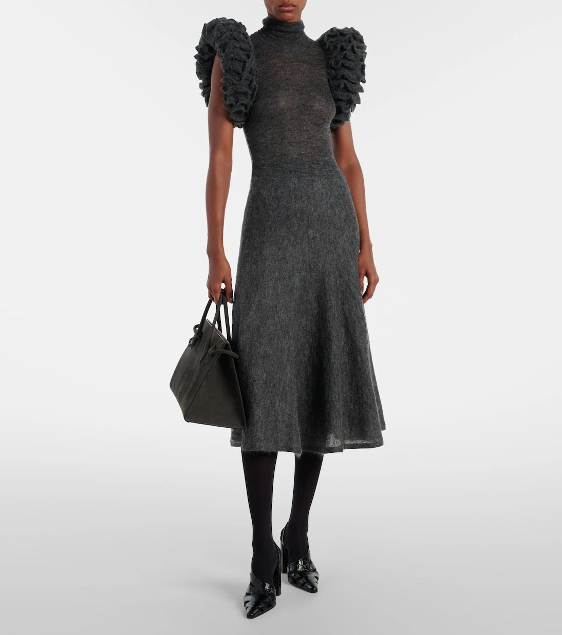 Alaïa - حقيبة كتف Le Teckel Large جلدية
