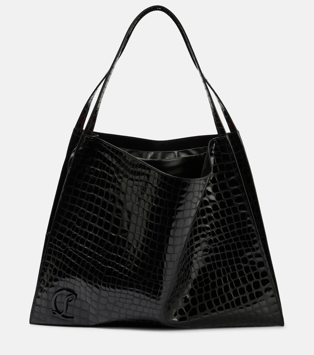 Christian Louboutin - Le 54 croc-effect leather shoulder bag