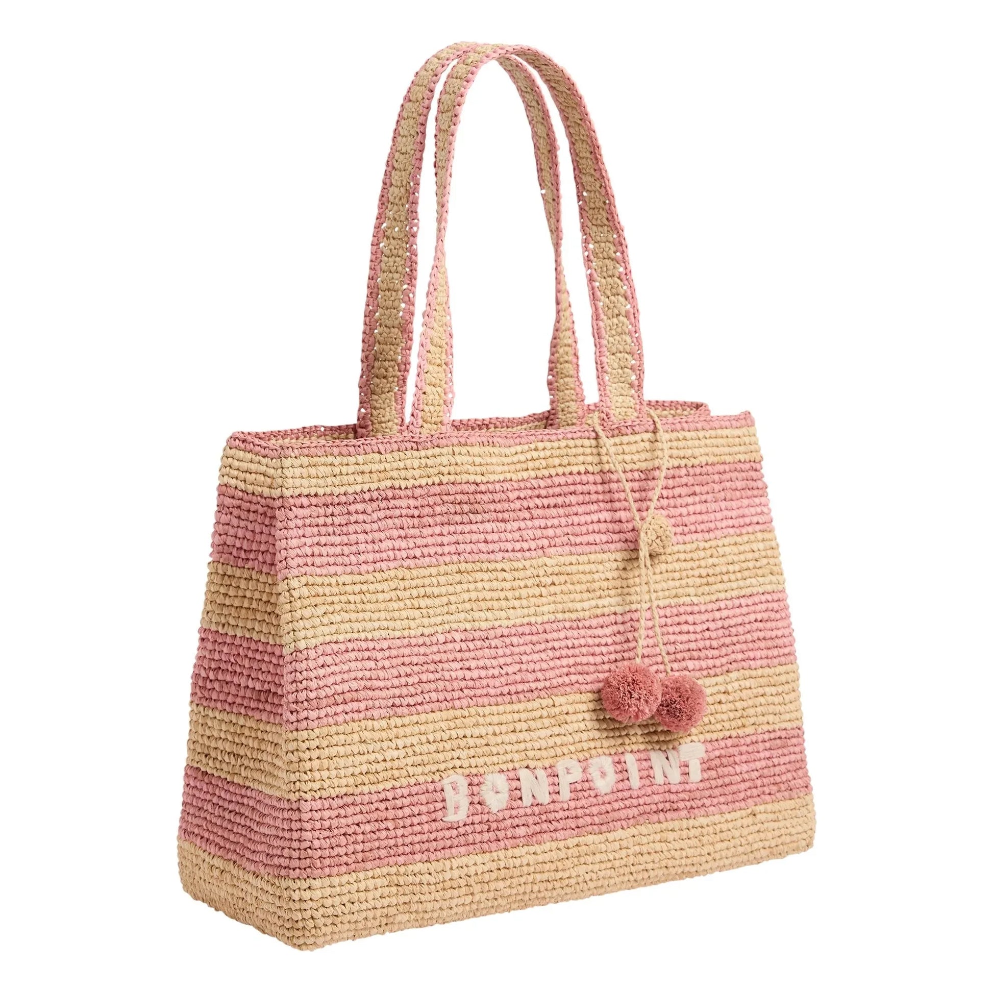 Bonpoint - Esma Striped Raffia Bag | Natural