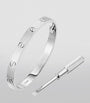 Cartier LOVE Classic White Gold Bracelet - Brushed Finish