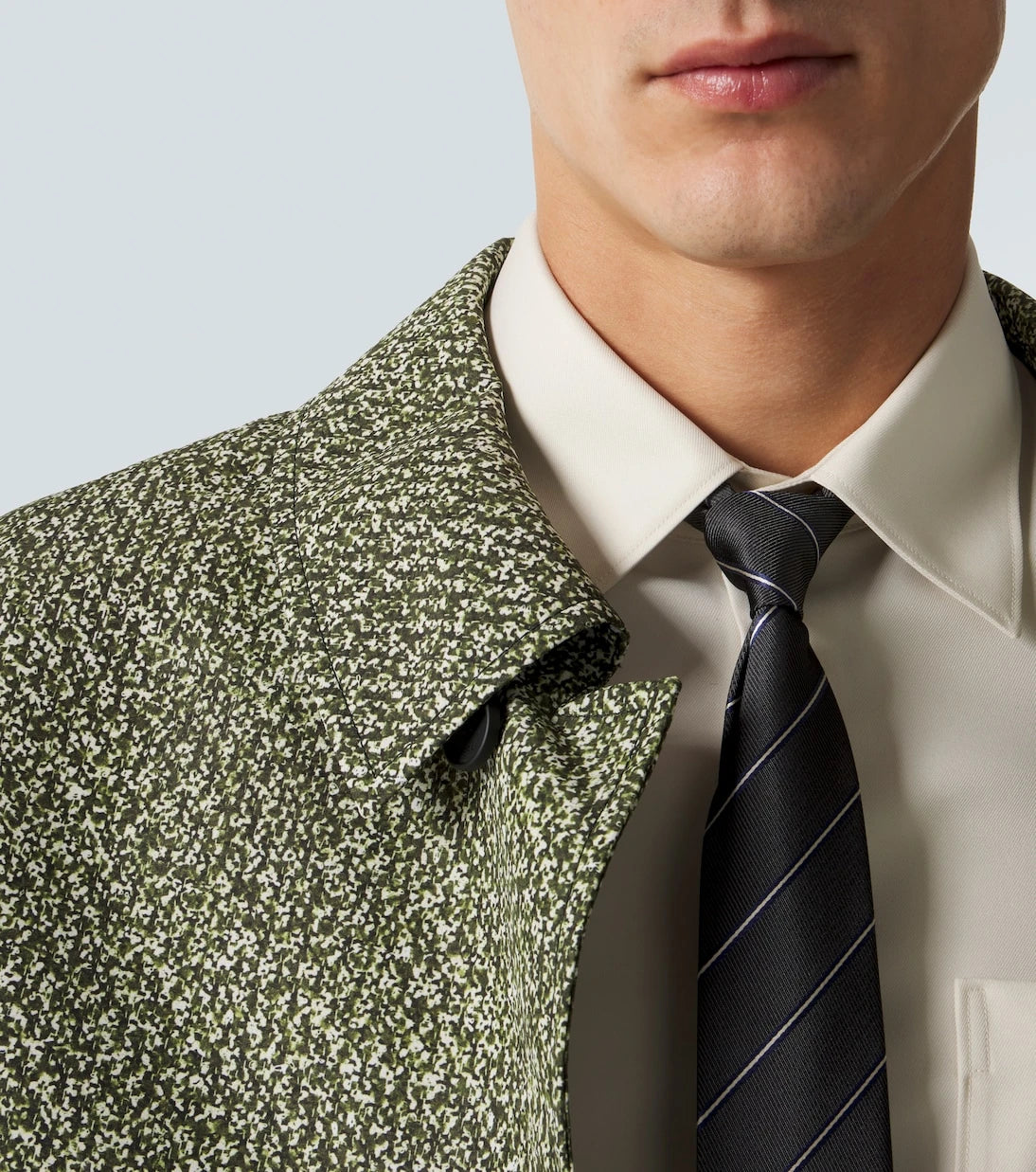 Gucci - Horsebit striped silk jacquard tie