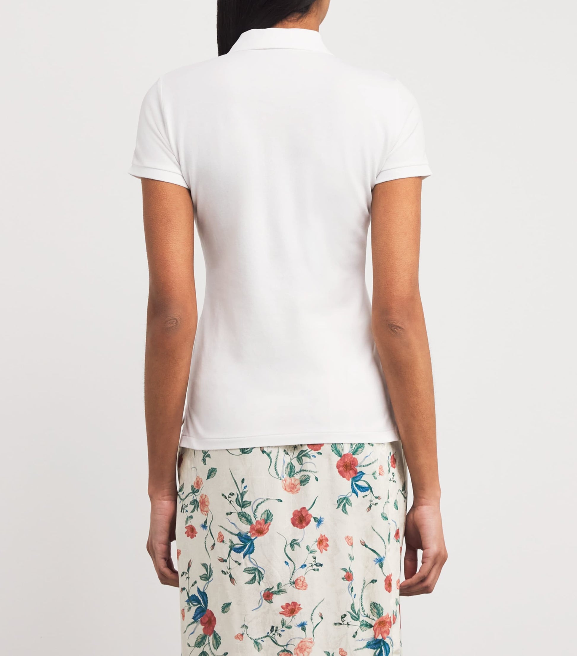 Polo Ralph Lauren White Stretch-Cotton Julie Polo Shirt